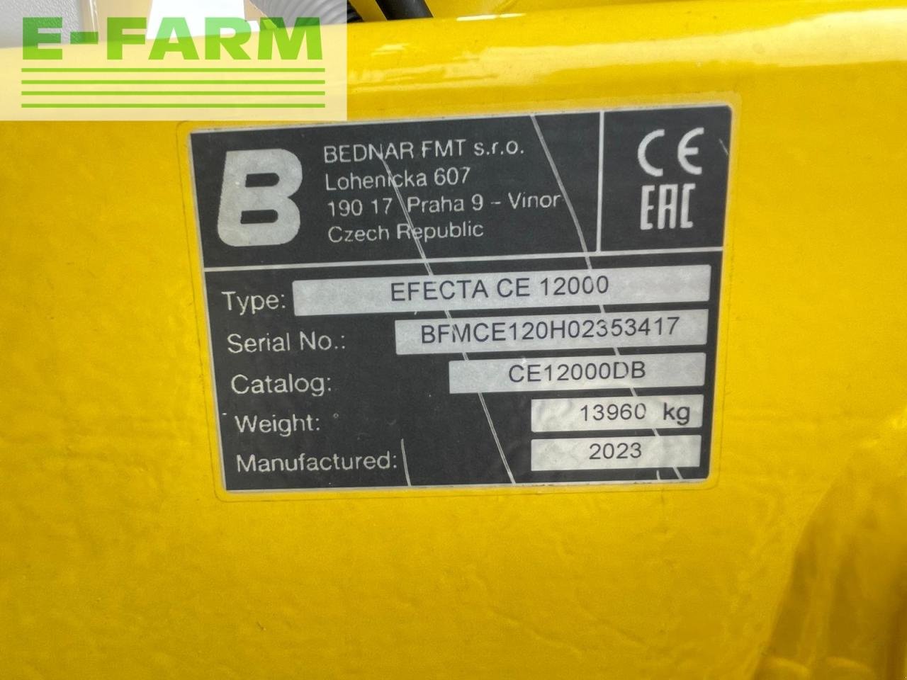 Drillmaschine des Typs Bednar Efecta CE 12000, Gebrauchtmaschine in Hamburg (Bild 22)