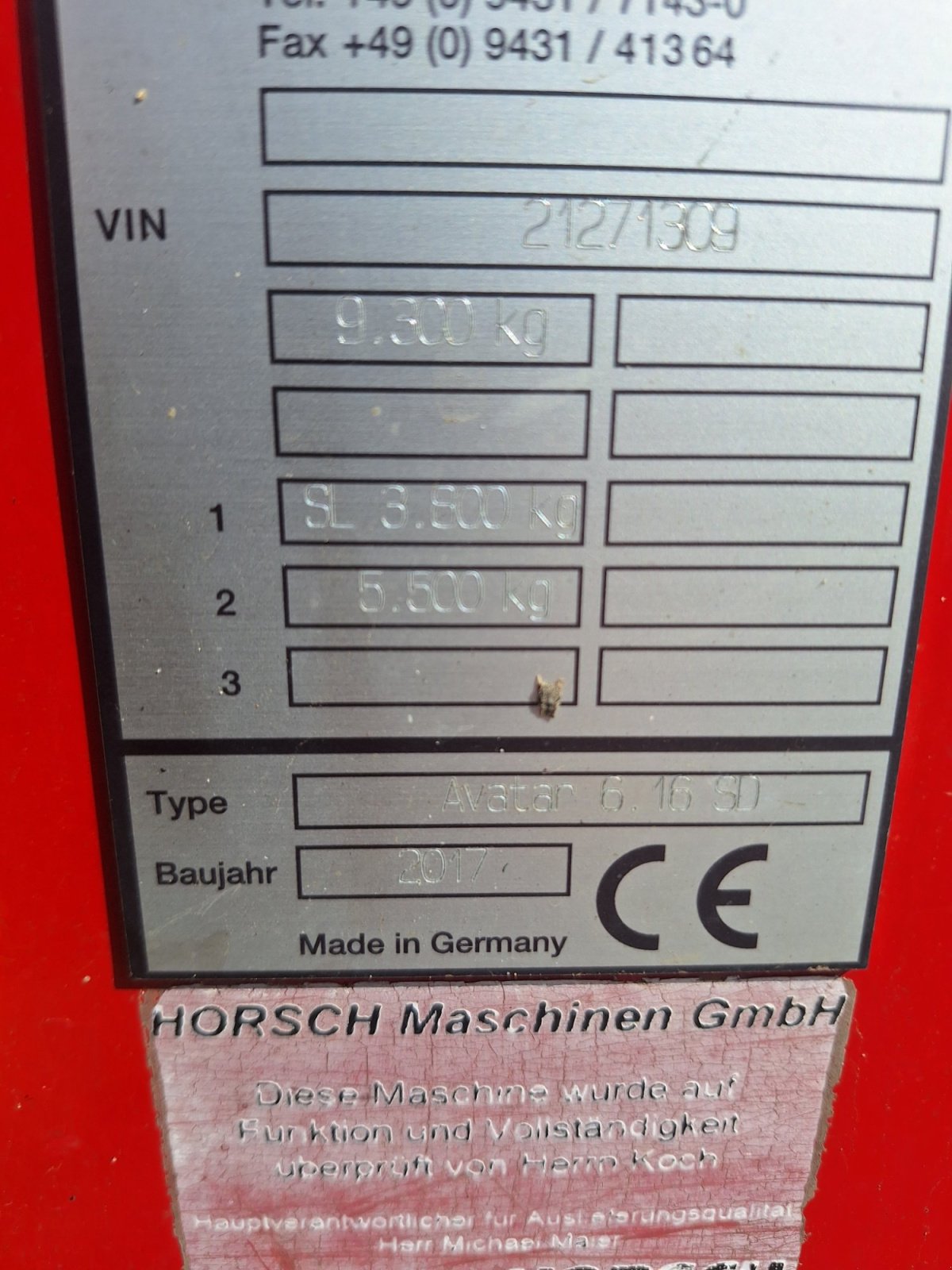 Drillmaschine typu Horsch AVATAR 6.16 SD, Gebrauchtmaschine v Niesky (Obrázek 11)