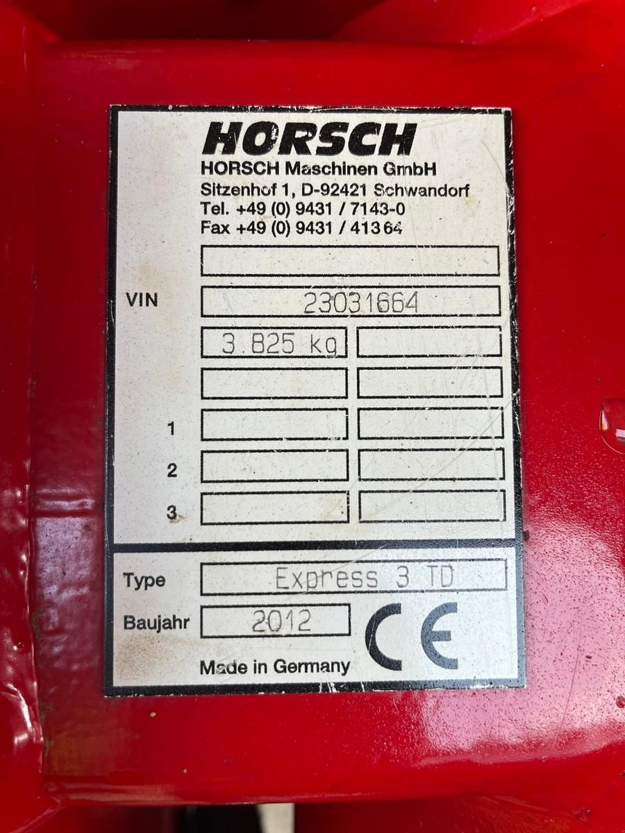 Drillmaschine typu Horsch Express 3 TD, Gebrauchtmaschine w Göpfritz (Zdjęcie 13)