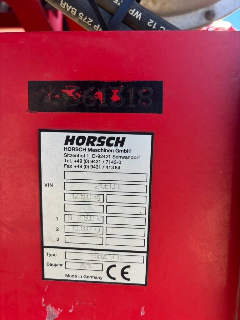 Drillmaschine typu Horsch Focus 6 TD, Gebrauchtmaschine v Ribe (Obrázek 15)