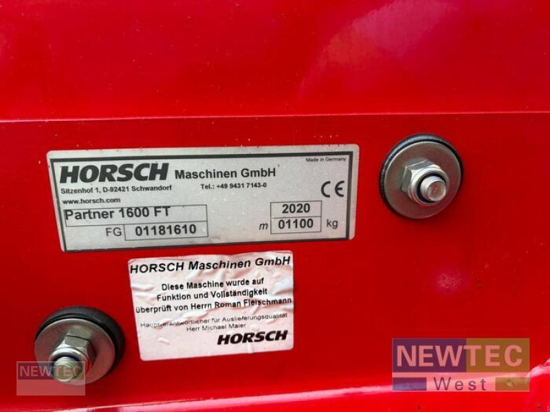 Drillmaschine типа Horsch PARTNER 1600 FT, Gebrauchtmaschine в Schwanewede-Brundorf (Фотография 7)
