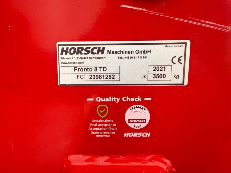Drillmaschine от тип Horsch Pronto 8 TD, Gebrauchtmaschine в Neubrandenburg (Снимка 3)