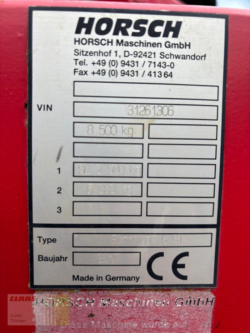 Drillmaschine typu Horsch Sprinter 6 ST, Gebrauchtmaschine v Barchfeld (Obrázek 12)