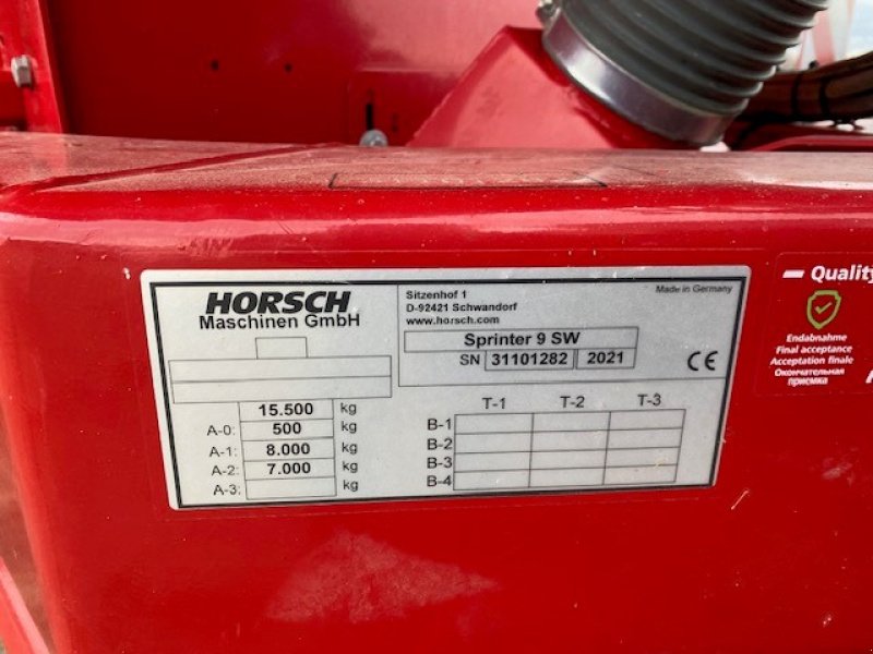 Drillmaschine Türe ait Horsch Sprinter 9 SW, Gebrauchtmaschine içinde Zlatná na Ostrove (resim 6)