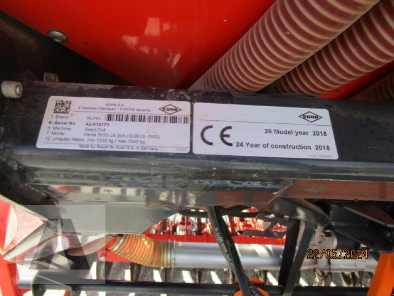 Drillmaschine typu Kuhn Venta 3030-24, Gebrauchtmaschine v Soyen (Obrázek 17)