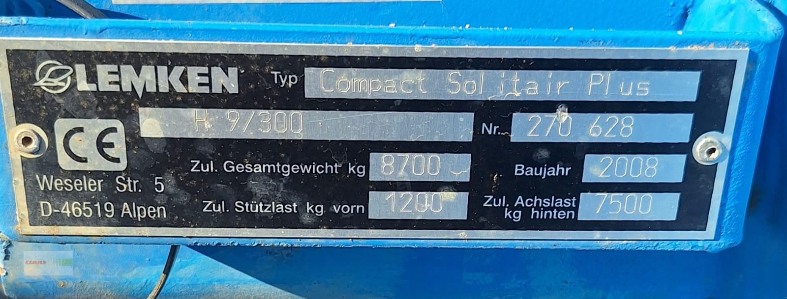 Drillmaschine tip Lemken Compact Solitair 9/300, Gebrauchtmaschine in Osterburken (Poză 6)