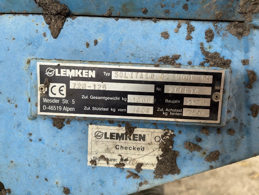 Drillmaschine typu Lemken Solitair 12/900 K-DS, Gebrauchtmaschine v Ebersbach (Obrázek 12)