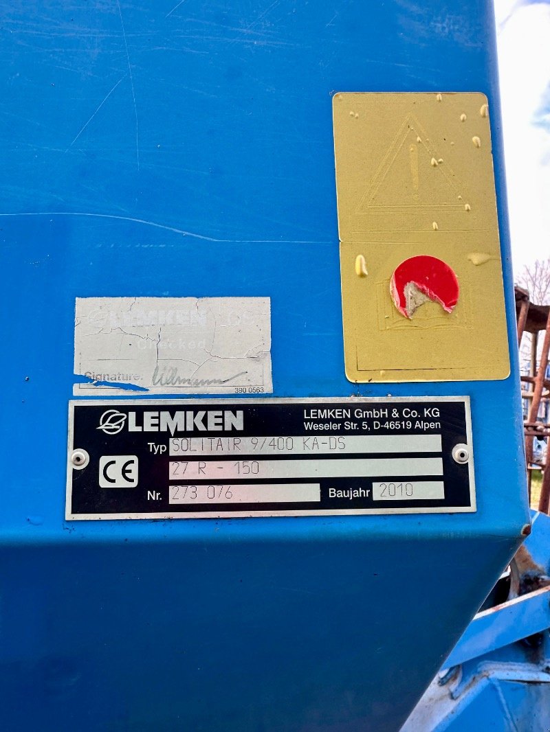 Drillmaschine des Typs Lemken Solitair 9/400 KA + Rubin 9/400, Gebrauchtmaschine in Liebenwalde (Bild 13)