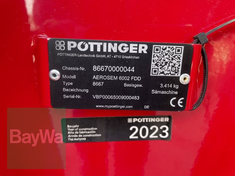 Drillmaschine des Typs Pöttinger AEROSEM 6002 FDD 48R, Gebrauchtmaschine in Bamberg (Bild 26)