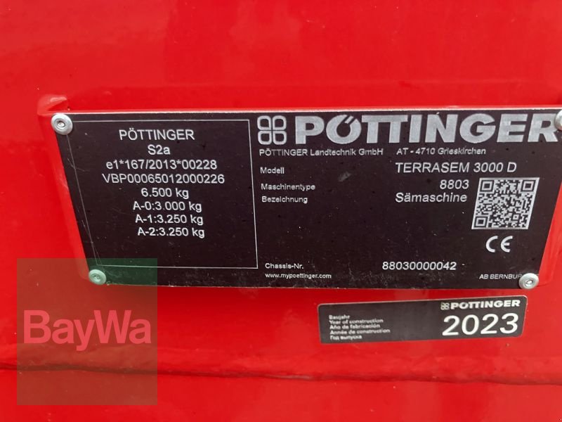 Drillmaschine typu Pöttinger TERRASEM 3000 D, Gebrauchtmaschine v Bamberg (Obrázok 28)