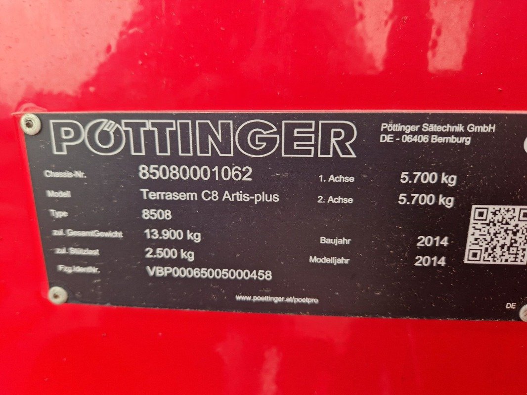 Drillmaschine типа Pöttinger Terrasem C8, Gebrauchtmaschine в Neubrandenburg (Фотография 8)