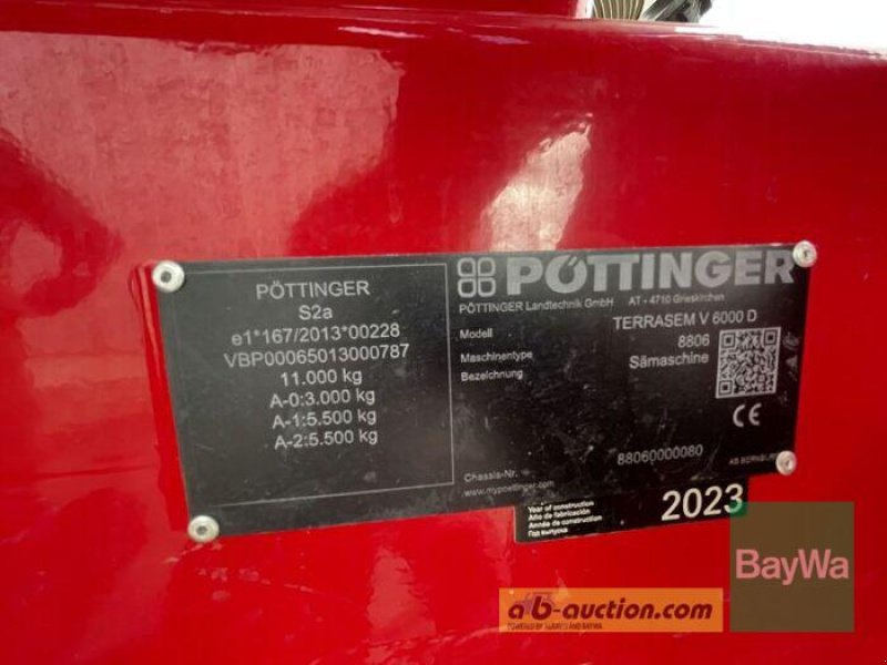 Drillmaschine del tipo Pöttinger TERRASEM V 6000 D, Gebrauchtmaschine In Bamberg (Immagine 4)