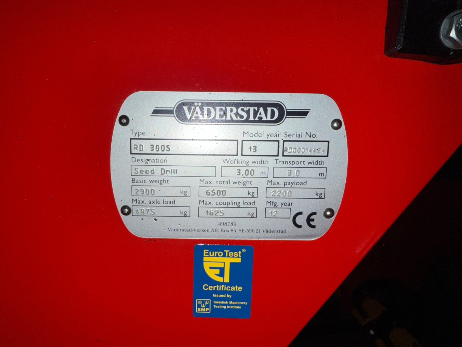 Drillmaschine typu Väderstad Rapid 300 S, Gebrauchtmaschine v Edesbüttel (Obrázek 11)