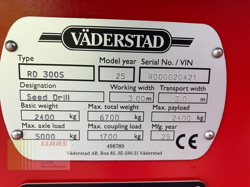 Drillmaschine типа Väderstad RAPID RD 300 S, Vorführmaschine в Schwend (Фотография 30)