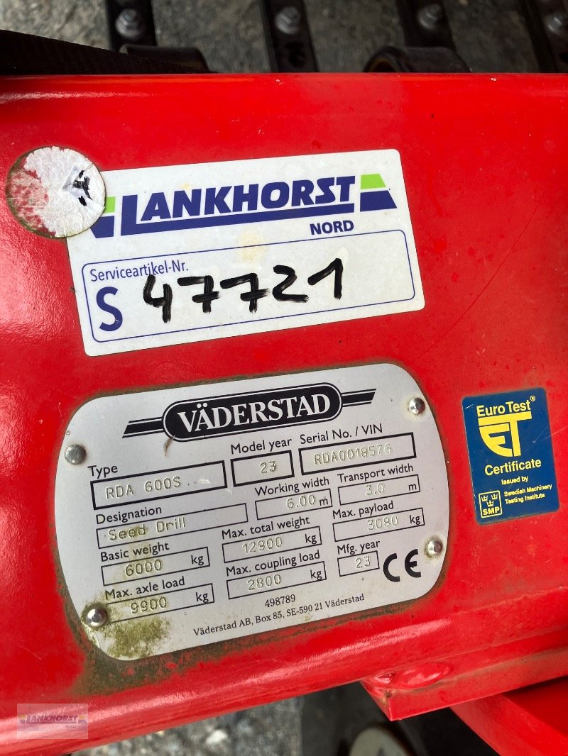 Drillmaschine tip Väderstad RAPID RDA 600S, Neumaschine in Aurich (Poză 21)