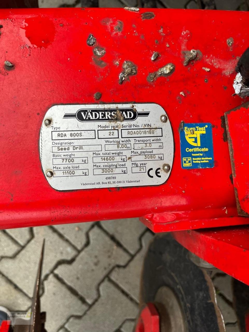 Drillmaschine tip Väderstad Rapid RDA 800 S, Gebrauchtmaschine in Schora (Poză 8)