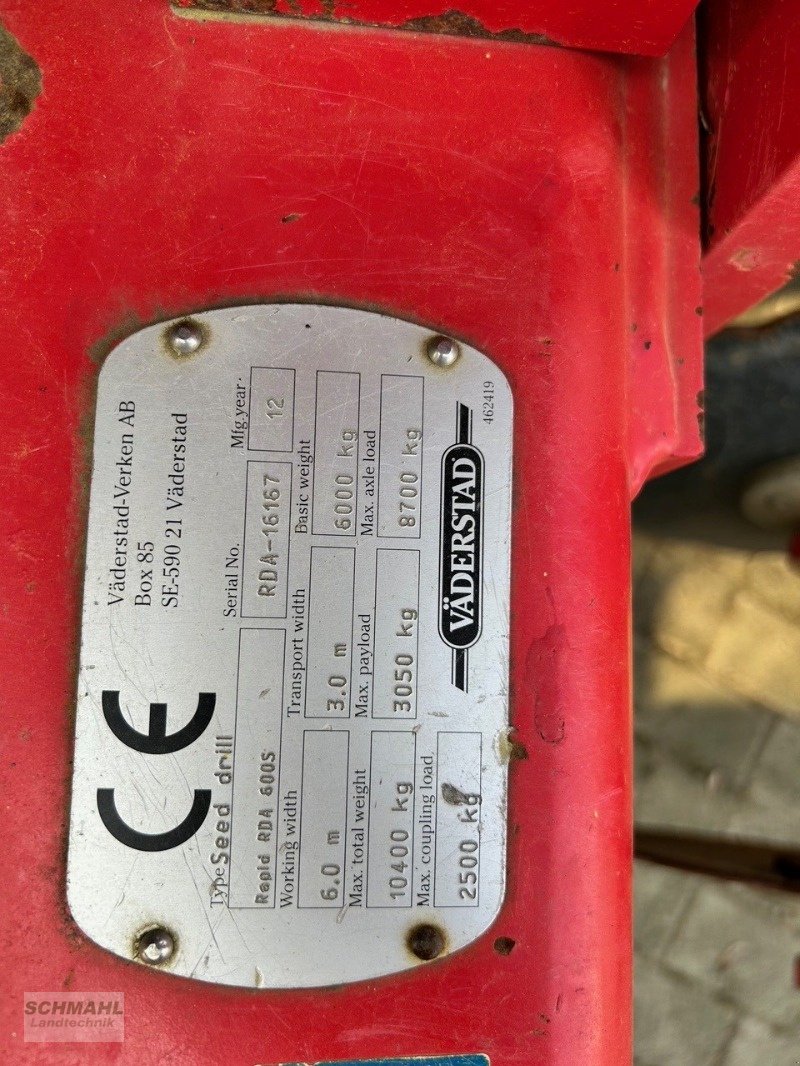 Drillmaschine del tipo Väderstad RDA 600S, Gebrauchtmaschine In Upahl (Immagine 4)