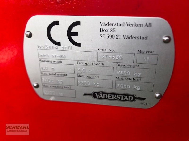 Drillmaschine typu Väderstad Spirit ST 400, Gebrauchtmaschine v Upahl (Obrázek 18)
