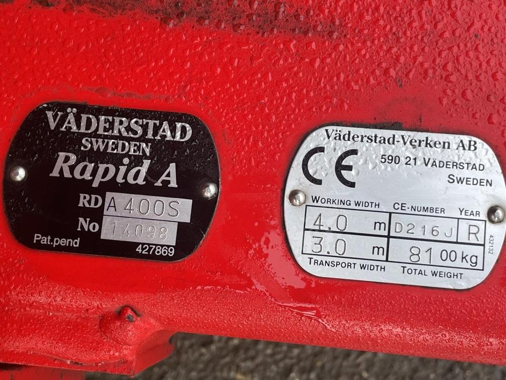 Drillmaschine του τύπου Väderstad Vaderstad Rapid A 400 S, Gebrauchtmaschine σε Dronninglund (Φωτογραφία 9)