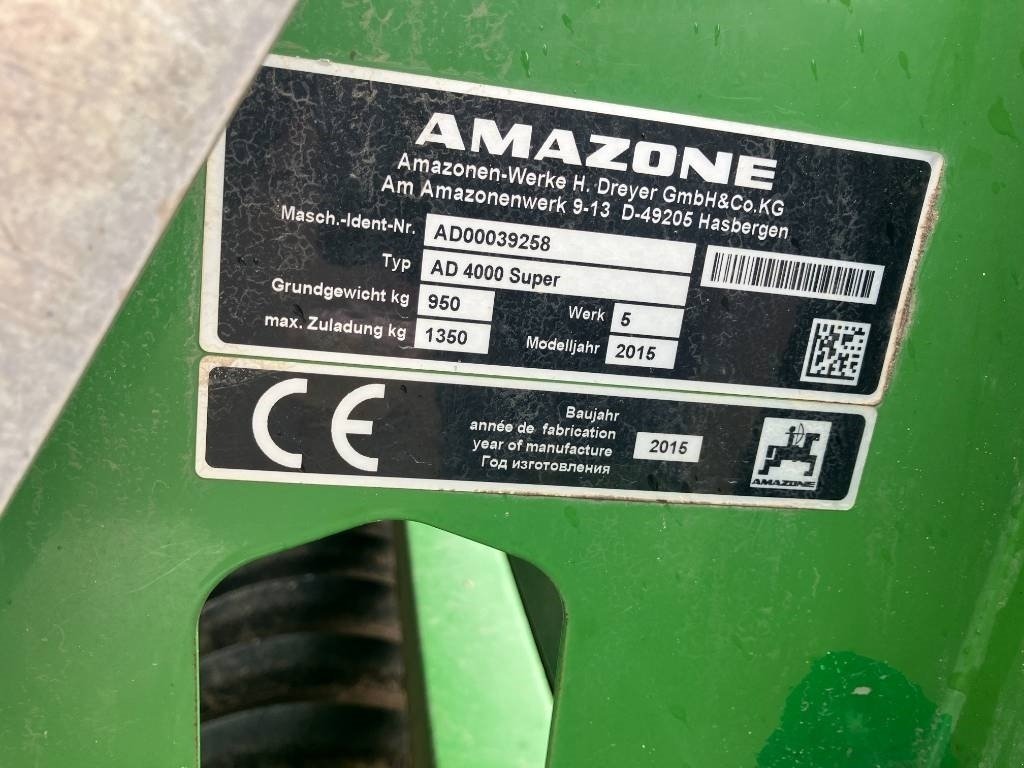Drillmaschinenkombination del tipo Amazone AD 4000 Super, Gebrauchtmaschine en Hinnerup (Imagen 14)