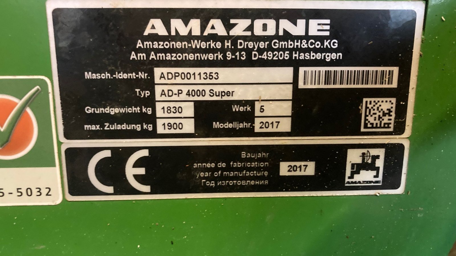 Drillmaschinenkombination от тип Amazone AD-P 4000 SUPER, Gebrauchtmaschine в Store Heddinge (Снимка 4)