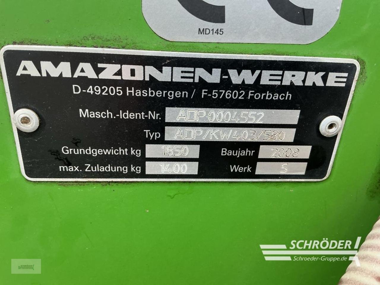 Drillmaschinenkombination del tipo Amazone AD-P SUPER 4,00 M, Gebrauchtmaschine en Wildeshausen (Imagen 7)
