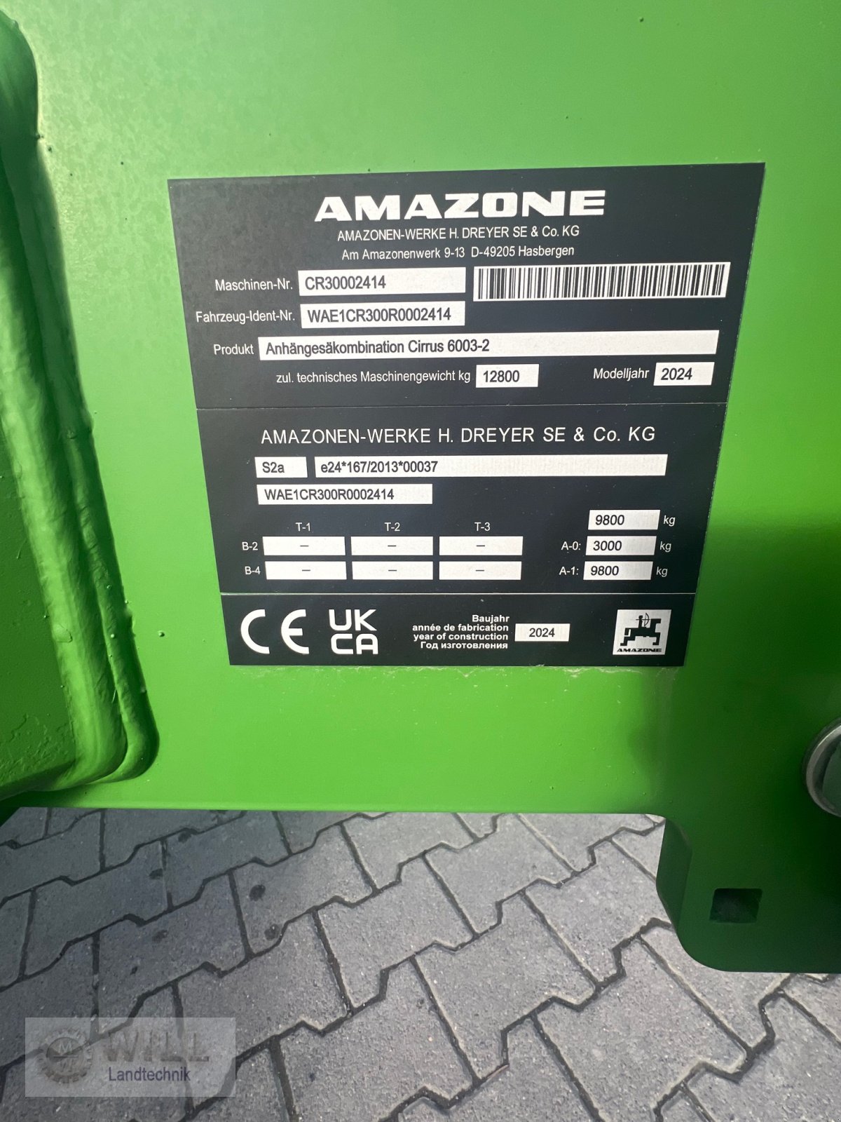 Drillmaschinenkombination tip Amazone Cirrus 6003-2, Neumaschine in Rudendorf (Poză 8)