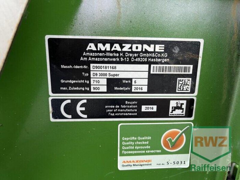 Drillmaschinenkombination del tipo Amazone D9 3000 Super mit KG 3000 Special, Gebrauchtmaschine In Rommerskirchen (Immagine 10)