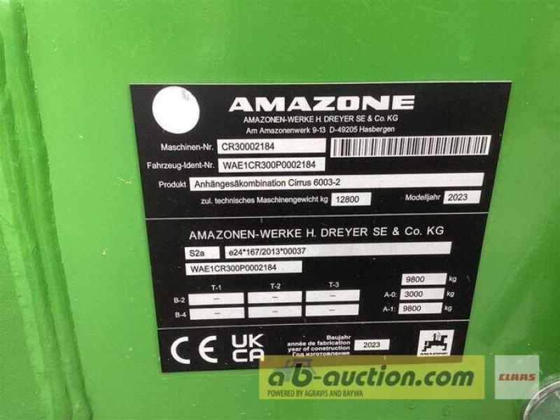 Drillmaschinenkombination des Typs Amazone SÄKOMBINATION CIRRUS 6003-2, Gebrauchtmaschine in Grimma (Bild 13)