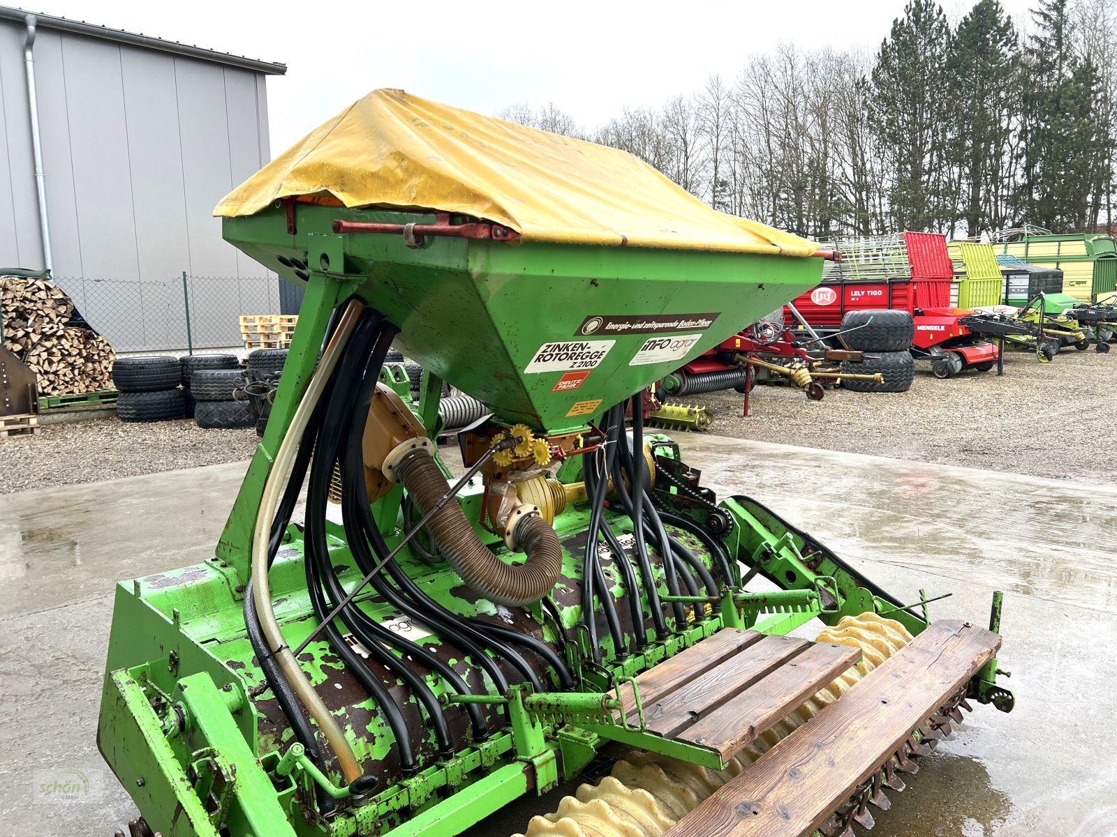 Drillmaschinenkombination des Typs Deutz-Fahr Z2100 Zinken-Rotoregge mit pneumatischer Sämaschine, Gebrauchtmaschine in Burgrieden (Bild 22)