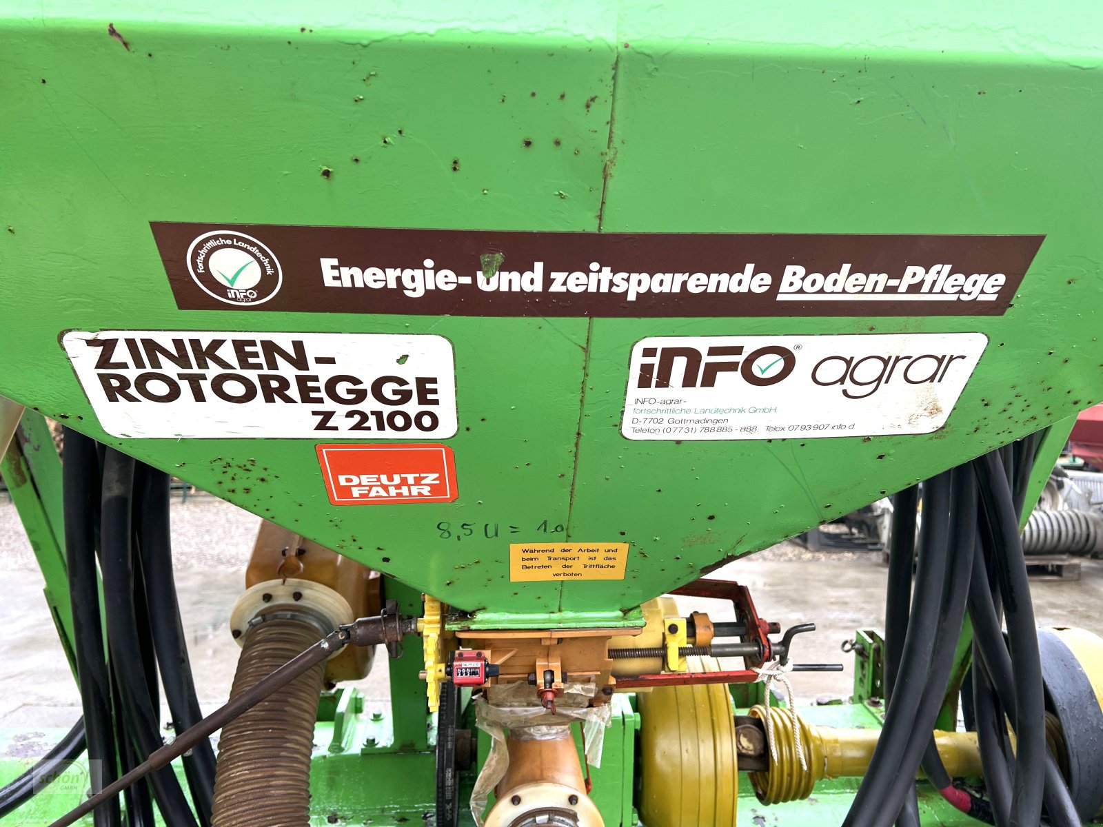 Drillmaschinenkombination des Typs Deutz-Fahr Z2100 Zinken-Rotoregge mit pneumatischer Sämaschine, Gebrauchtmaschine in Burgrieden (Bild 24)