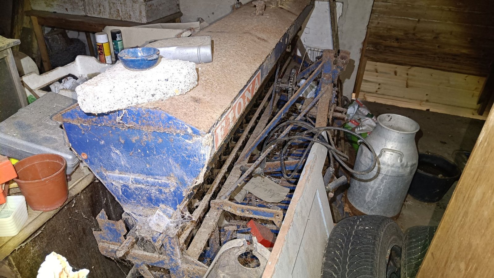 Drillmaschinenkombination of the type Fiona med Doublet-Record harve 3 meter med en 2,5 m Fiona såmaskine til reservedele, Gebrauchtmaschine in Egtved (Picture 7)