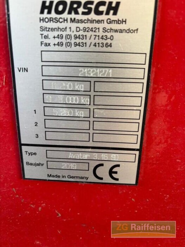 Drillmaschinenkombination typu Horsch Avatar 3.16 SD, Gebrauchtmaschine v Bühl (Obrázok 19)