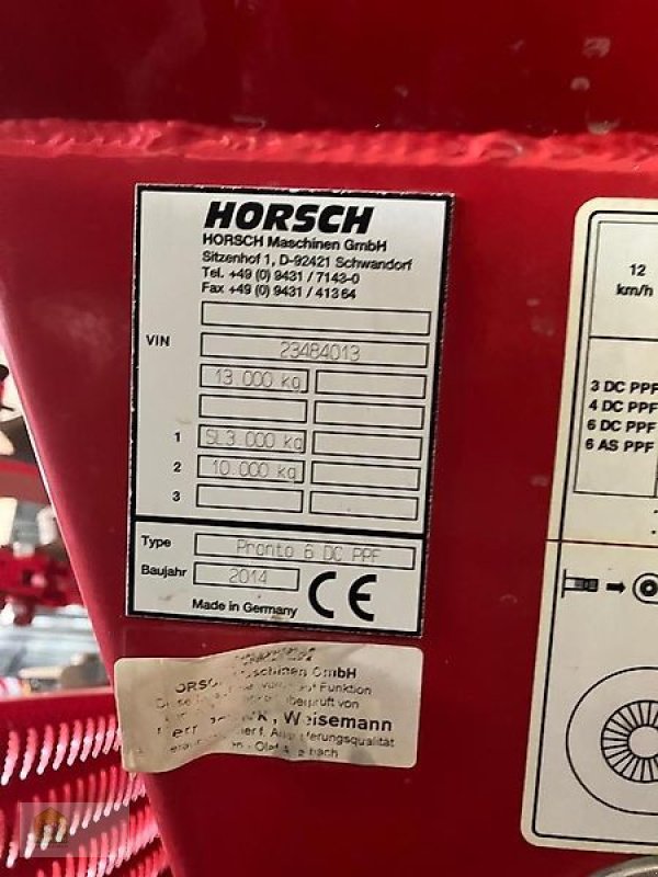 Drillmaschinenkombination des Typs Horsch Pronto 6 DC PPF *Unterfußdüngung*, Gebrauchtmaschine in Salsitz (Bild 9)