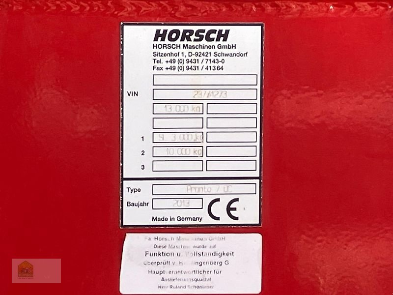 Drillmaschinenkombination a típus Horsch Pronto 7 DC *Saatflussüberwachung*, Gebrauchtmaschine ekkor: Salsitz (Kép 9)