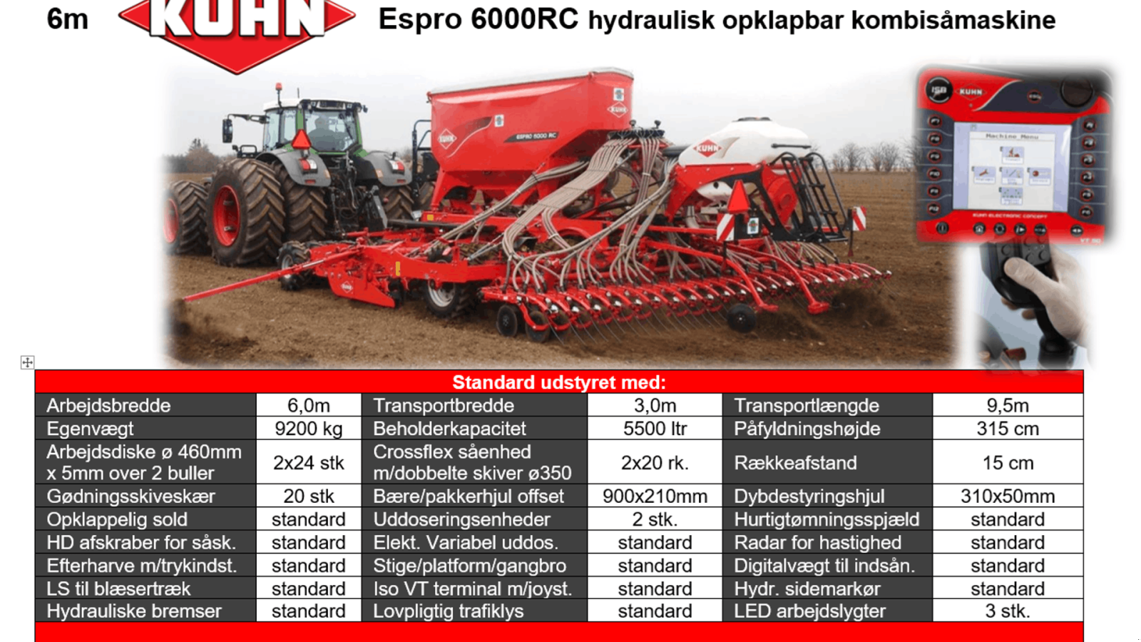 Drillmaschinenkombination du type Kuhn 6m Espro 6000RC Place, Gebrauchtmaschine en Ringe (Photo 3)