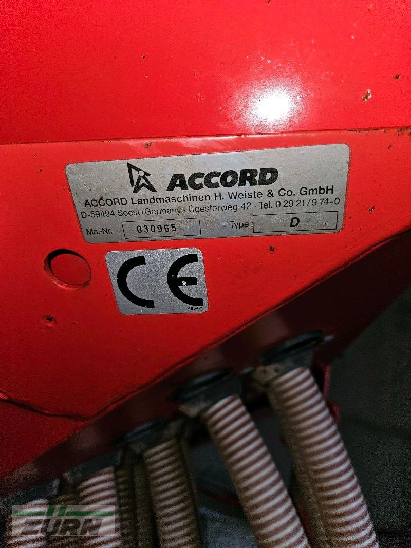 Drillmaschinenkombination typu Kuhn HR 3002D +Accord DA Pneumatic, Gebrauchtmaschine w Giebelstadt-Euerhausen (Zdjęcie 7)