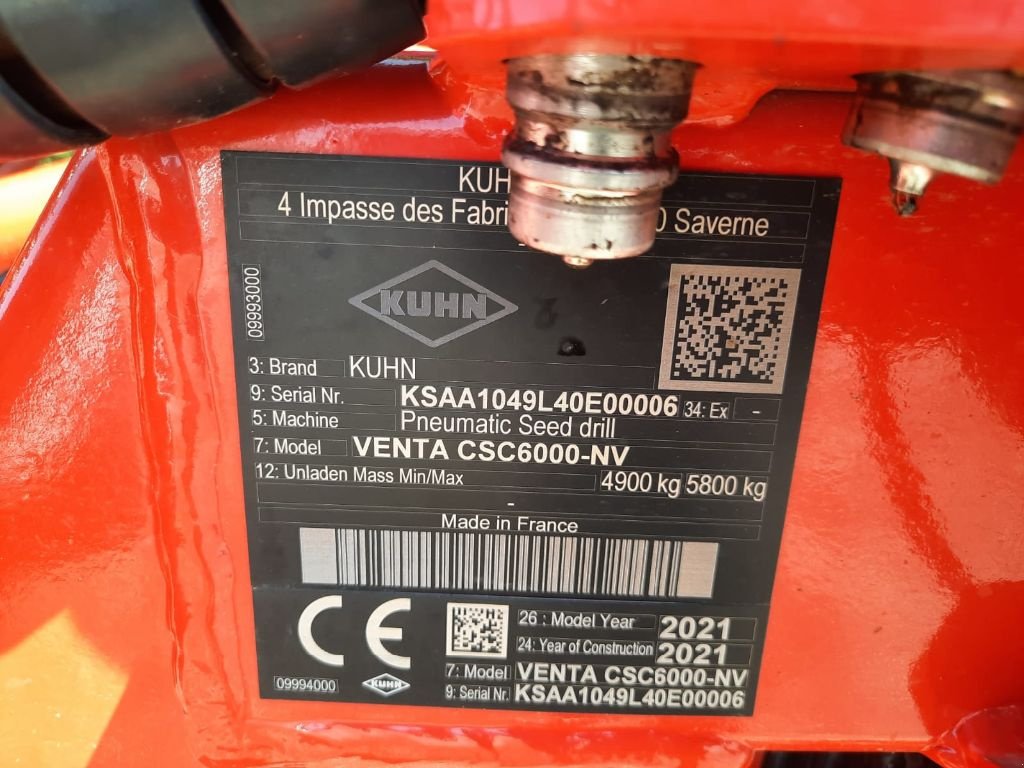 Drillmaschinenkombination of the type Kuhn HR 6004 + CSC 6000 + TF 1512, Gebrauchtmaschine in CHEMAUDIN ET VAUX (Picture 10)