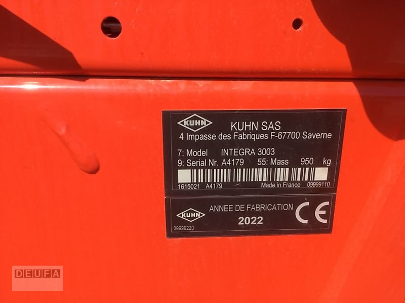 Drillmaschinenkombination a típus Kuhn HRB 303. INTEGRA 3003 24SD, Neumaschine ekkor: Erbach (Kép 3)