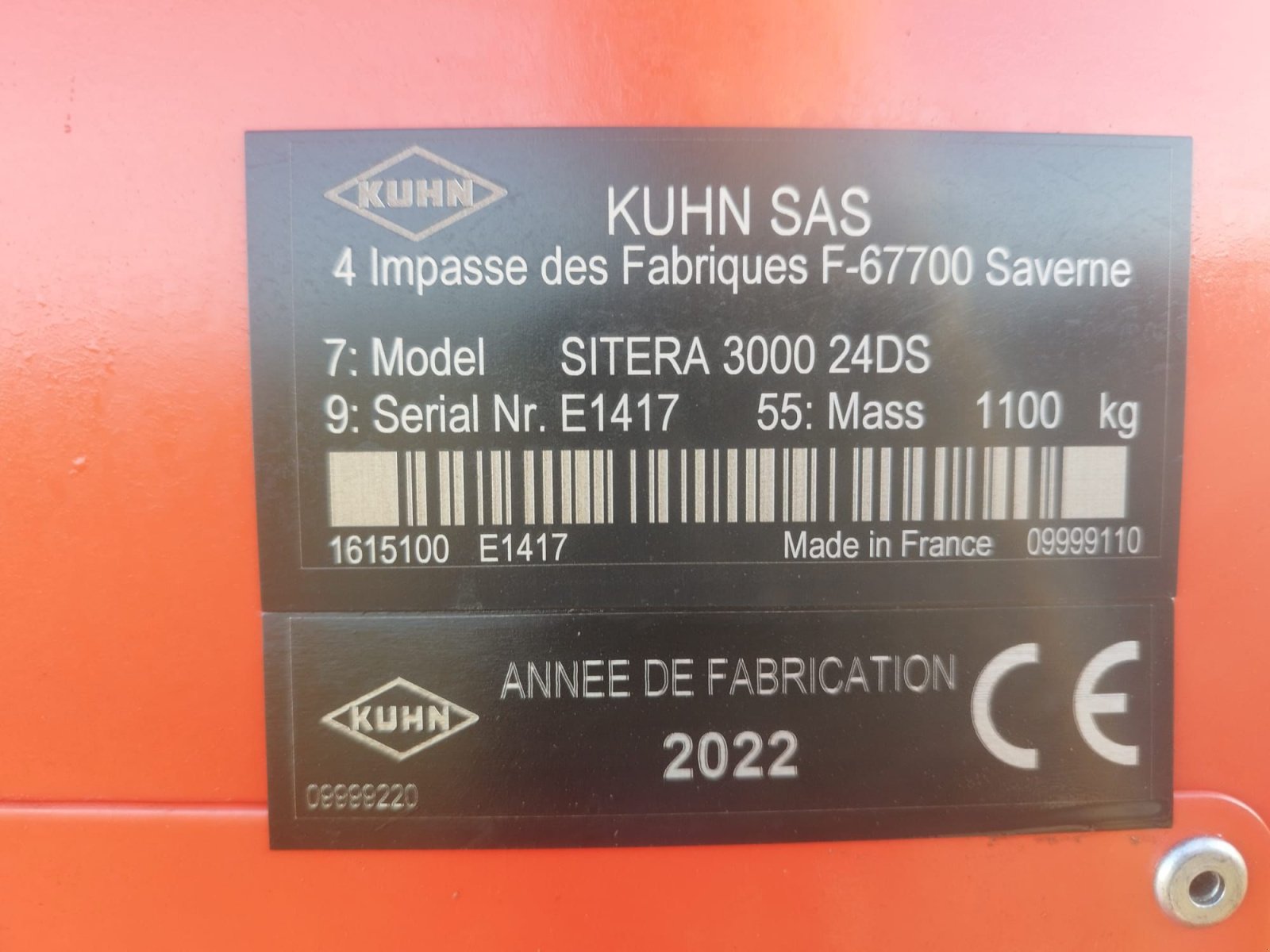 Drillmaschinenkombination des Typs Kuhn Sitera 3000, Gebrauchtmaschine in Blaufelden-Wiesenbach (Bild 13)