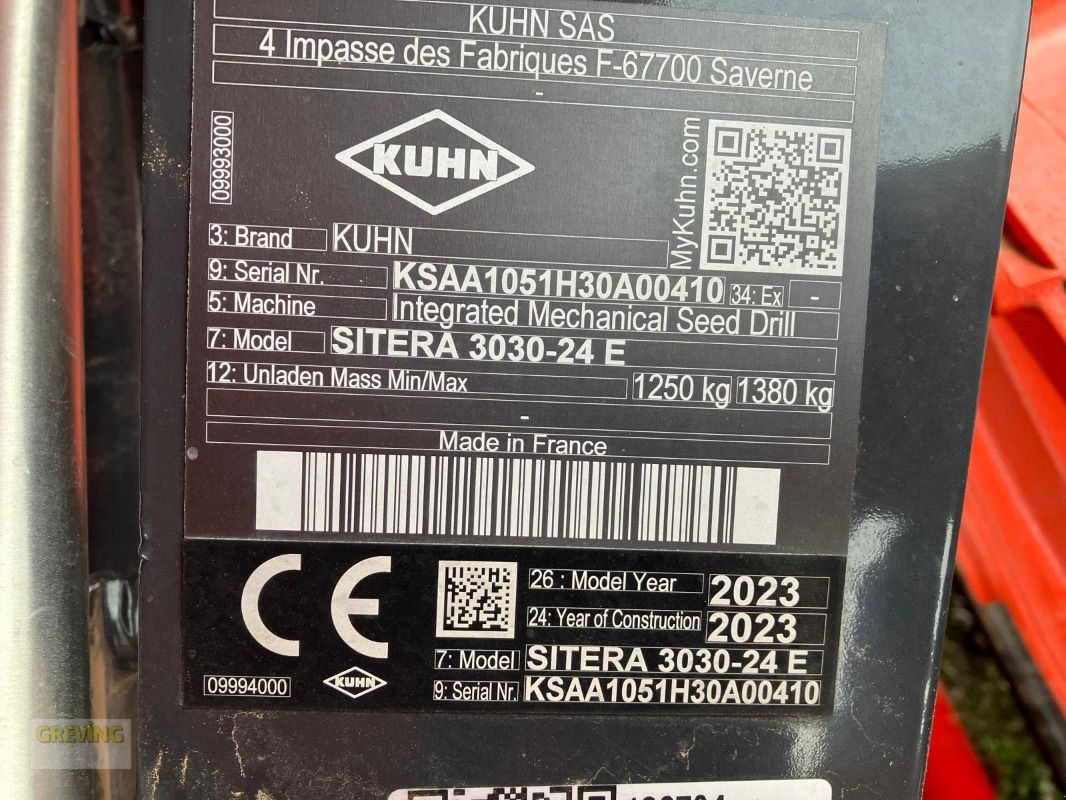 Drillmaschinenkombination del tipo Kuhn Sitera 3030-24 E + HR3030, Neumaschine en Euskirchen (Imagen 6)