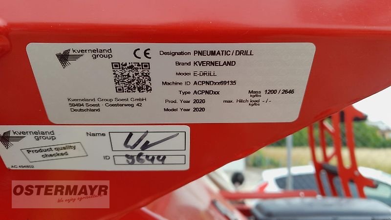 Drillmaschinenkombination del tipo Kverneland E drill, Gebrauchtmaschine In Rohr (Immagine 18)