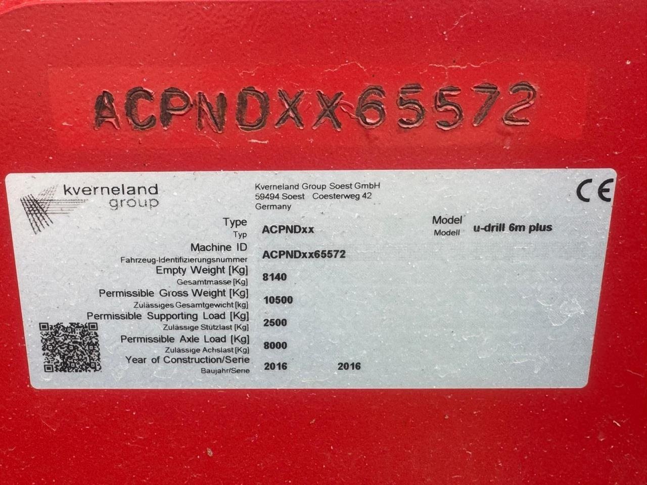 Drillmaschinenkombination del tipo Kverneland U Drill 600, Gebrauchtmaschine en Saksøbing (Imagen 3)