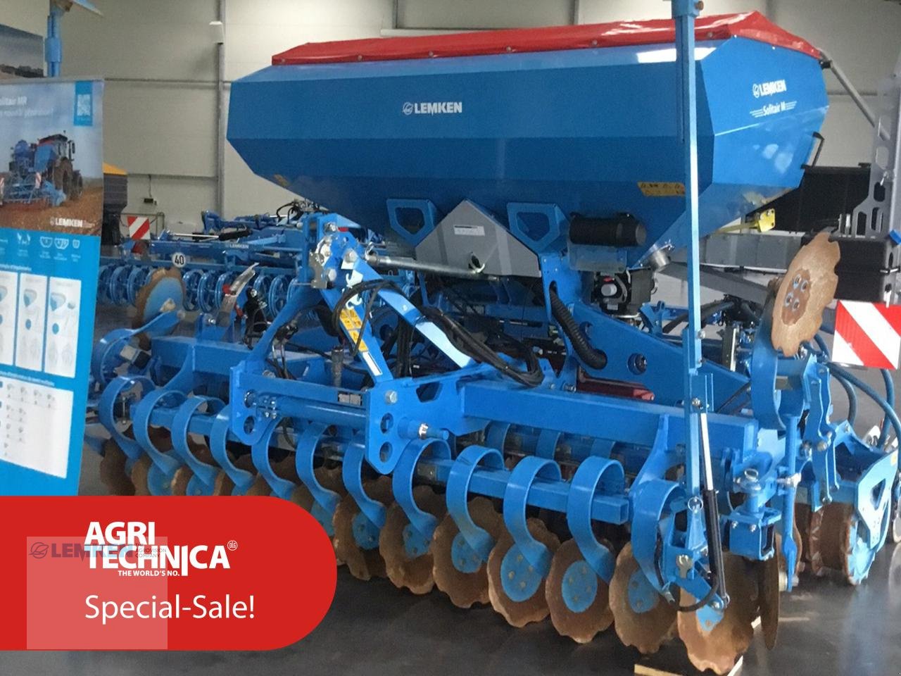 Drillmaschinenkombination des Typs Lemken Heliodor EMR 350 / Solitair MR 350 (Agritechnica Special-Sale), Gebrauchtmaschine in Alpen (Bild 1)