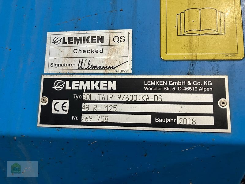 Drillmaschinenkombination of the type Lemken Rubin 9/600 KUA +Solitair 9/600 KA-DS, Gebrauchtmaschine in Salsitz (Picture 12)