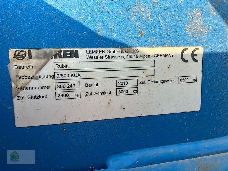 Drillmaschinenkombination of the type Lemken Rubin 9/600 KUA +Solitair 9/600 KA-DS, Gebrauchtmaschine in Salsitz (Picture 11)