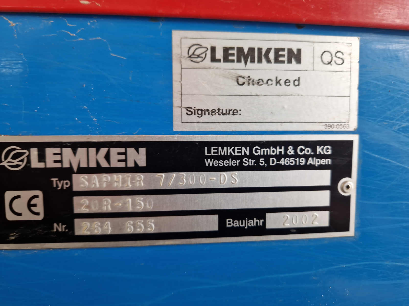Drillmaschinenkombination typu Lemken Saphir 7/300 DS, Gebrauchtmaschine v Ilmmünster (Obrázok 3)