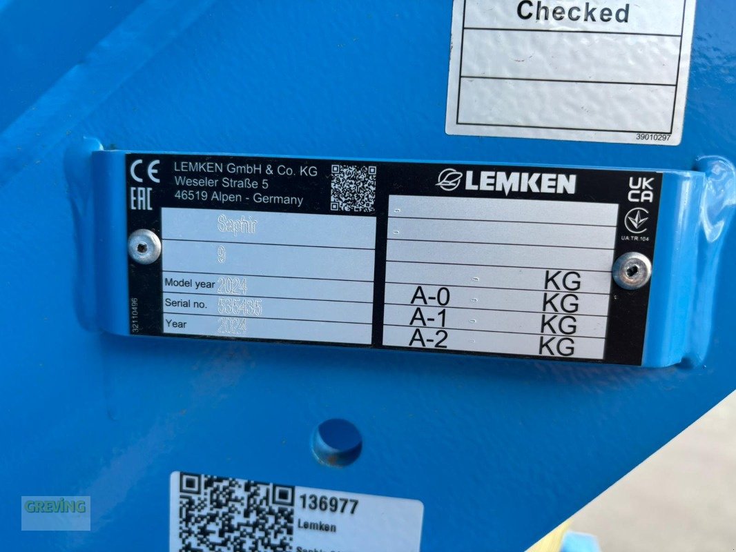 Drillmaschinenkombination des Typs Lemken Saphir 9/300 + Zirkon 12/300, Neumaschine in Euskirchen (Bild 11)