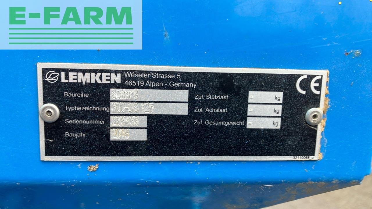 Drillmaschinenkombination des Typs Lemken Solitair 9 300-DS 125 Zirkon 8 300, Gebrauchtmaschine in REDLHAM (Bild 11)