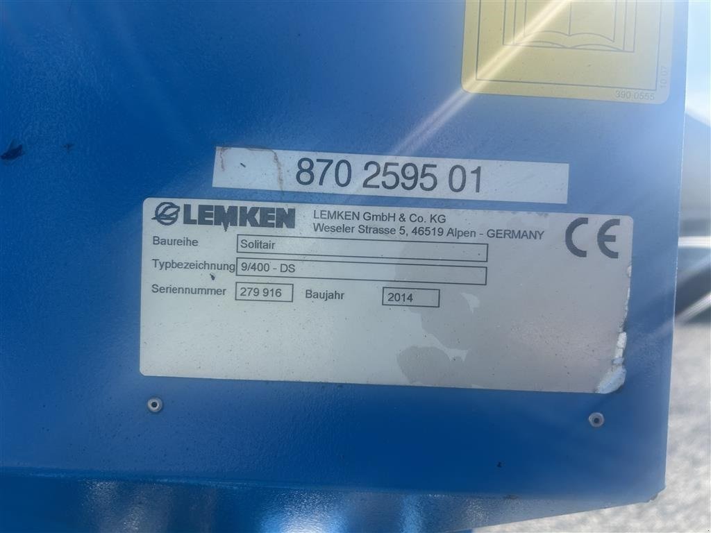 Drillmaschinenkombination typu Lemken Solitair 9/400, Gebrauchtmaschine v Asperup (Obrázek 5)